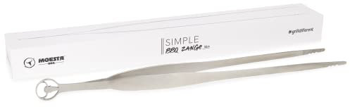 MOESTA-BBQ 19166 Simple BBQ Zange 58 cm - Servierzange aus Edelstahl - Multifunktionale Grillzange mit Flaschenöffner
