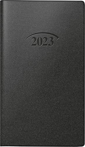 BRUNNEN Monatskalender Modell 751 2023 Blattgröße 8,7 x 15,3 cm schwarz