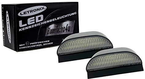 letronix SMD LED Kennzeichenbeleuchtung Module mit E-Prüfzeichen Kompatibel mit: Universal