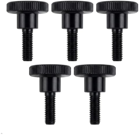 PrecisionGeek M3 Rändelschrauben DIN 464 – Schwarz – 8 mm – Set mit 5