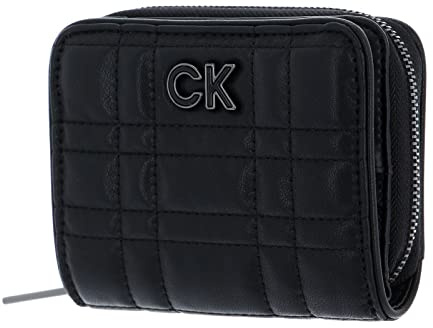 Calvin Klein Re-Lock Quilt Zip Around Wallet CK Black