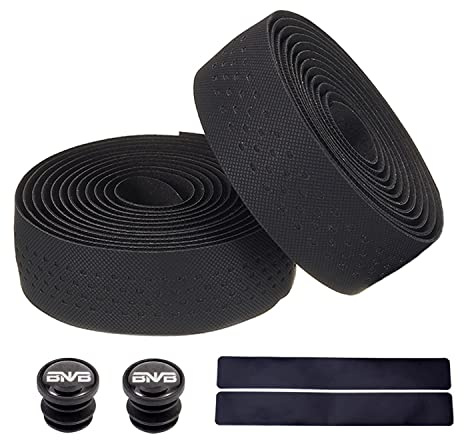 PLATTBK Cycling Fahrrad Lenkerband Rutschfest und Stoßdämpfend für MTB Rennrad und Urban Cycling Inkl Abklebeband und Lenkerstopfen