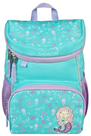 Scooli Mini-Me Kindergartenrucksack - ergonomischer Rucksack für Kinder, mit abnehmbahren Brustgurt, 8l, für Mädchen und Jungen (Mary Mermaid)
