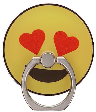 Heart Eyes Emoji Phone Ring Holder Grip Finger 360 Mount Stand Mobile Universal Loop for All Smartphones