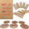 MDF Tablero Madera A7 | 105 x 74 x 1.2 mm Corte por Laser 10 w, 20 w, 30 w, 40 w CNC Router, Modelado, Calado, Bricolaje, Manualidades, Acabado Pulido, Alta Densidad. Madera Calidad (75)