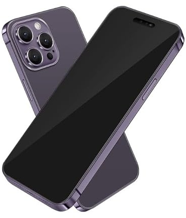 BORTAM Affichage de faux jouets Téléphone portable sans logo Réplique ne fonctionne pas pour iPhone 14 Pro Max Faux-jouets (14 Pro Max Violet Écran noir)