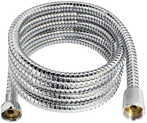 QUNINE Duschschlauch, 1,5 m, 2 m, 3 m, Sanitärschläuche, Flexibler Schlauch, Brauseschläuche, Edelstahl, Flexibles Rohr, Rohr für Badezimmer-Duschrohr (2 m) (2 m) (3 m Puls)