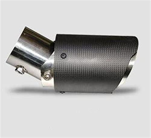 Auto Endrohr 63-89mm 63-101mm Kohlefaser Winkel verstellbar Auto Auto Auspuffrohr gerade Universal Auspuffblende (Farbe : Matte, Größe : In 60mm Out 89mm)