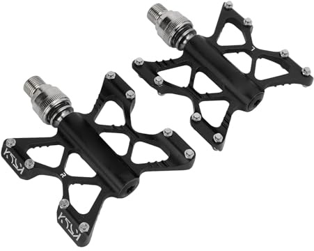 1 Paire de Pédales de Vélo à Dégagement Rapide en Alliage D'aluminium, Pédales de Roulement pour Vélos Pliants de Route et de Montagne (Noir (boîte))