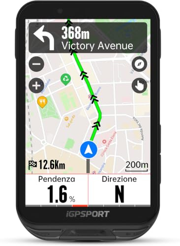 iGPSPORT iGS800 Ciclocomputer, Display Touch da 3,5, Navigazione e Mappe | Analisi dell'Allenamento,iClimb 3.0,Controllo Di2,Ricalcolo Automatico del Percorso e Compatibile con Radar Ciclocomputer GPS