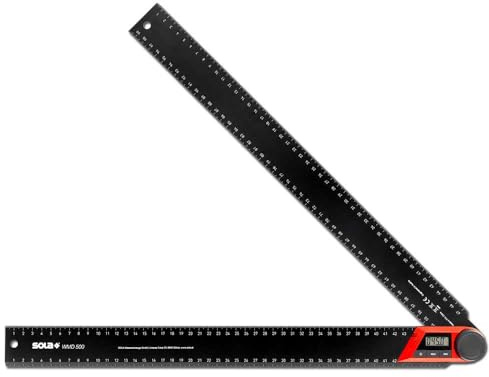 Karl Dahm Digitaler Winkelmesser - Länge 300-500 mm Anschlagwinkel mit LCD Anzeige. Perfekt für Metall- und Holzbearbeitung. Die exakte Winkelmessung für jeden Handwerker (500 mm)