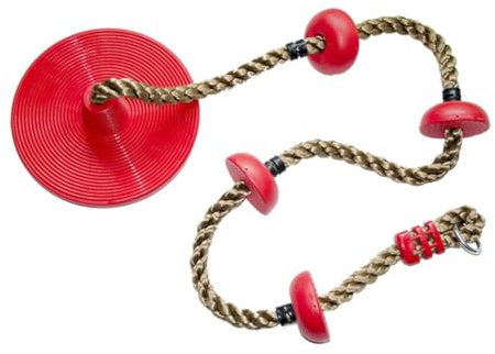 VICASKY Climbing Swing for Boys and Girls Indoor Outdoor Play Large Round Disk Creative Funny Toy Swing for Girl Boy