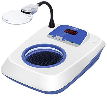 Equipo De Prueba De Bacterias, Contador De Colonias Con Pantalla Digital De Laboratorio, Detector De Recuento De Bacterias Con Lupa 3/6X para trabajar