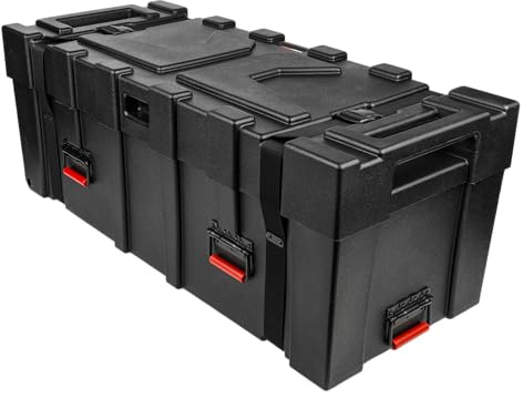 Gator Cases Grooves Series Drum Hardware Case – Roto-Molded 42 x 16 Transportkoffer mit Rollen & Teleskopgriff – Wetterfest & stapelbar (GPC4216DHW), Schwarz | Für Drums, Roto-Molded 42 x 16, Wetterfest & stapelbar (GPC4216DHW)
