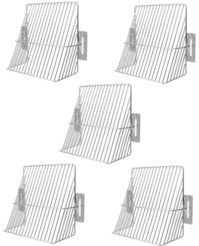 DIYEAH 5 Pezzi Scarico a Pavimento in Acciaio Inox Filtri Fogliari Protezione Grondaie Copertina Guardia Da Grondaia Protezione Della Grondaia Dei Pluviali Argento Acciaio Inossidabile