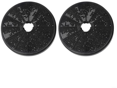 2 x Cooker Hood Activated Carbon Filters Long Lasting Absorption 175mm x 175mm x 35mm