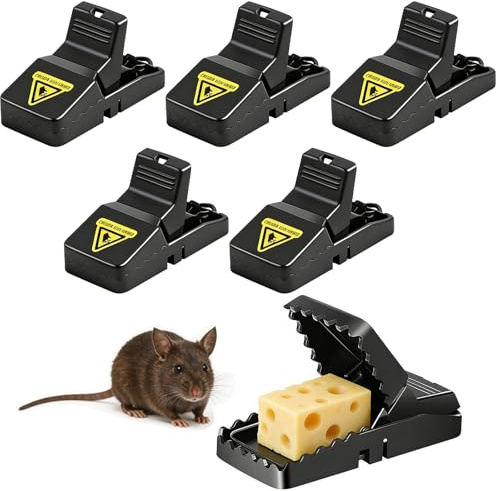 Anhoer 6Pcs Reusable Mouse Trap High Sensitive Mice Catcher Safe and Effective Indoor and Outdoor Mouse Traps Easy Clean Rodent Catcher For Kill Instantly