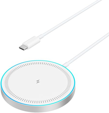 Binamao Caricatore Wireless Magnetico per iPhone 16/16 Pro/16 Plus/16 Pro Max/15/15 Pro/15 Plus/15 Pro Max/14/13/12/AirPods, 15W Caricabatterie Mog-Safe Caricatore Senza Fili Portatile Rapida magnetic