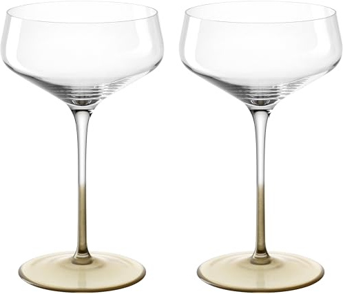 Leonardo Champagnerschale PUCCINI 350 ml gold 2er-Set, spülmaschinengeeignet