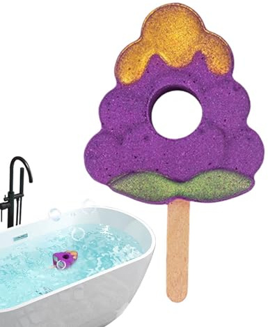 Kinder Badebomben Beruhigender Duft mit biologischen Inhaltsstoffen | Trauben-Erdbeeren Badesalz-Kugeln für das Home Spa, die Badewanne, die Dusche, zur Entspannung, an Geburtstagen, am