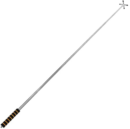 VALICLUD Pont de Queue Télescopique en Acier Inoxydable de Billard | Argenté, Plastique, Léger et Facile à Ranger, pour Queue de Billard et Pool Table