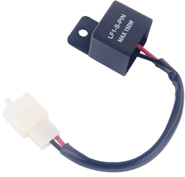 Yosoo 12 V LED Blinker-Relais, Automatisches Motorrad-Relais für Hutschienenmontage, 2 Pin, Normalerweise offen