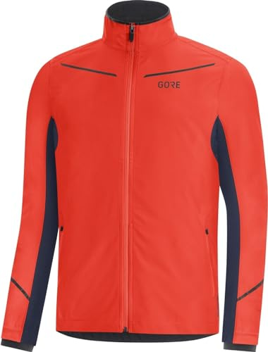 GORE WEAR R3 Giacca da Uomo Partial GORE-TEX INFINIUM, S, Rosso Vermiglio/Blu Marino