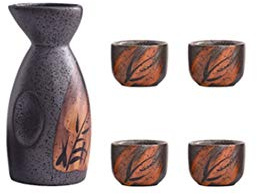 Maya Star japansk sake-set sake-kopp set traditionell handmålad design porslin keramik vinglas – A07