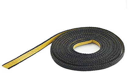 Kamindichtung Ofendichtschnur selbstklebend Dichtband Glas Tür Kamin Ofen Dichtung aus Glasfasern hitzebeständig bis 550 °C Länge 3 Meter Breite 10x2mm…