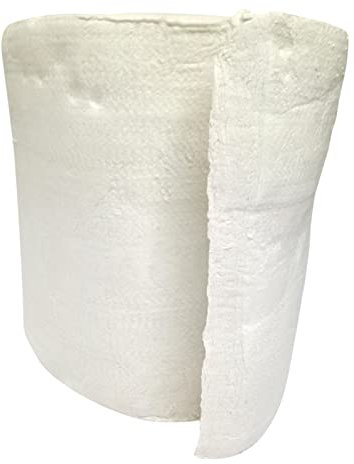 WMEIE Ceramic Fiber Insulation Baffle Fire Blanket, High Density Fireproof Insulation Blanket for Stoves Furnace Kilns Fire Bricks Boilers Kilns Blacksmithing Pizza Ovens,0.61x1m,50mm