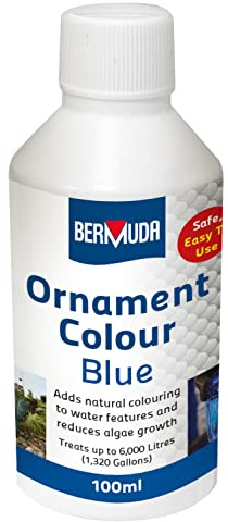 Bermuda Blue Ornament Colour 100ml Reduce Algae and Weeds Stunning Water