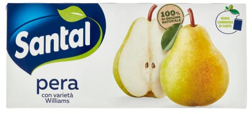 Parmalat Santàl Pera Jus de poire Jus de fruits Boisson rafraîchissante Brik 3 x 200 ml