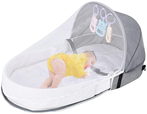 Fukamou Baby Reisebett, Faltbare Wiege Für Das Bett Bionic, Portable Reisebettzelt Für Babys, Mit Moskitohaube, Baby Stubenwagen Für 0-24 Monate
