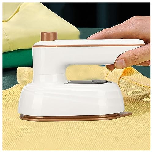 Plancha De Viaje De Mano, Plancha De Vapor Ropa con Asa Plegable Giratoria,38W y 50ml, Plancha De Ropa Para Viaje Doble Uso Para Seco Y Húmedo,White