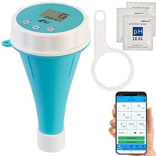 AGT Digitaler 6in1-Wassertester mit Bluetooth, Versandrückläufer