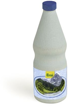Erzi 18029 Mineralwasser aus Holz, Kinderküche, Kaufladenspielzeug | für Kinder, Kaufmannsladen, Rollenspiele, Kreative Spielwelten gestalten