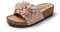 JOMIX Ciabatte Donna Estive Zeppa in Sughero Sandali Comodi Eleganti con Fiore Leggeri e Antiscivolo da Mare Spiaggia Casa Tempo Libero SD9172 Rosa 36
