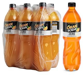 Oransoda Zero | Bevanda Gassata all'Arancia Senza Zuccheri, 6 Bottiglia da 100 cl PET, L'originale Aranciata Italiana con Succo di Arance Siciliane, Senza Coloranti