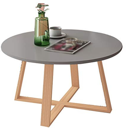Exquisite Nachttische, Holzmöbel, einfach zu montierender, verschachtelbarer Couchtisch für Wohnzimmer, Apartment, Restaurant, niedriger Tisch, runder Beistelltisch, Korbtisch (Farbe: B, Größe: 70 x 4