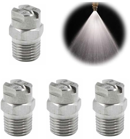 4pcs Ugelli Nebulizzatori, Ugello per Pulitore ad Alta Ugello Idropulitrice Accessorio Pressione da 65 Gradi, Apertura 1,3 mm, 1/4 Attacco Rapido Ugelli Idropulitrice