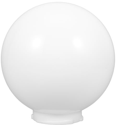 Zerodeko Acryl Weiß Kugel Lampenschirm Outdoor Lampenschirm Rund FüR AußEnlampe Gartenleuchte Mit Wasserfestem LampenzubehöR