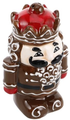 IMIKEYA Adornos De Cascanueces De Cerámica Figura Tradicional Soldado para Decoración Navideña Mesa Detalle Festivo Hogar