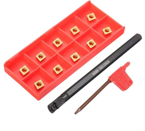 Wendeschneidplatten-Bohrstange, 8 mm, ausgestattet mit CCMT060204HM-Einsätzen für verschiedene Anwendungen