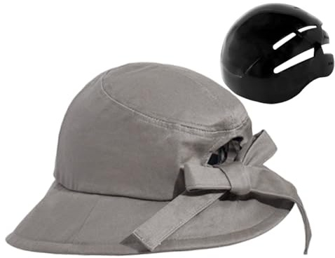 Ceprznvey Fahrradhelm Erwachsene Damen, Fahrrad Helm Hutförmig, Abnehmbarer Winddichter Leichter Verstellbarer Unisex-Hut Für Sport Alltag Angeln Wandern Und Camping