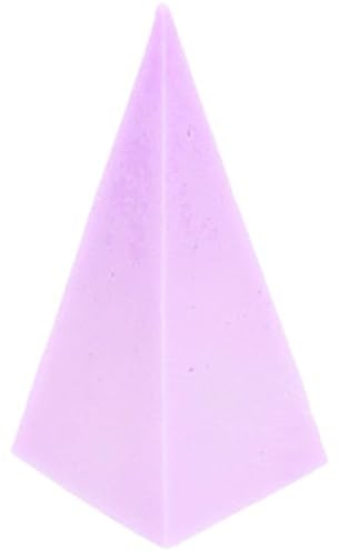 Moule pyramide en silicone 4,7 x 10 cm pour bougies faites maison | Antiadhésif et flexible | Résistant pour une utilisation continue | Guide étape par étape inclus