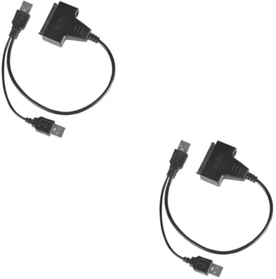 VILLCASE 2 Piezas Cable Adaptador USB para Disco Duro de Compacto y Portátil Compatible con Sata Doble Alta y Rendimiento