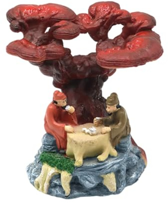 PURPLELILY Decorazioni per acquari Lingzhi House Hideaways Paesaggistica Resina Artigianato Albero Per Piante in Vaso Gamberetti Pesce Nascondigli Rifugio Acquari Paesaggio