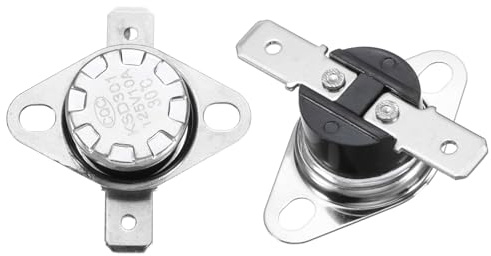QUARKZMAN 2 Stück Thermoschalter 30°C NC Temperaturschalter 125V 10A KSD301 | Bimetall Bakelit Thermostat Thermoschutz, für Mikrowellen Herd Kaffeemaschine, 30°C, NC, 125V 10A, KSD301, Bimetall Bakelit