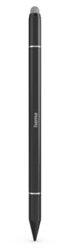 Hama 4in1-Eingabestift Disc Tip – Tabletstift mit Mesh-Spitze, mechanischer Spitze und Kugelschreiber, mit Neigungserkennung, Metallgehäuse, ohne Akku