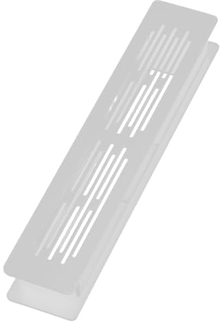 BESTOMZ Rejilla de Ventilación Rectangular 2 Piezas de Aleación de Aluminio Instalación Sencilla y Circulación de Aire para Armarios y Zócalos en Cocina